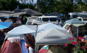 Tents, Tarps and Mexican Families at La Penita Rv Park