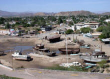 San Felipe boat yard houses remnants of shrimp boats that give the town a rustic charm.  Bill Bell Photograph