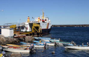 The Santa Rosalia Ferry to Guaymas on the mainland leaves Santa Rosalia twice a week.  Bill Bell Photograph