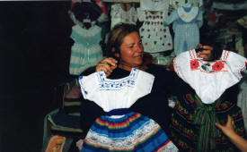 Dorothy Bell shoppingin Libertad Market Guadalajara, Jalisco Mexico Photography by Bill Bell