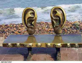 Peurto Vallarta's whimsical street art along the Malecon make waling even more interesting.  Bill Bell Photograph