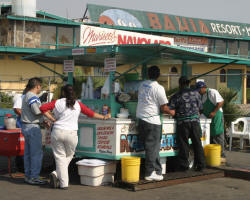 Ceviche and fish tacos makes many of the street vendors very popular in Ensenada.  Bill Bell Photograph
