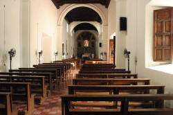 The interior of the Mission in Loreto is a place where one can contemplate life and the history of the town.  Bill Bell Photograph 
