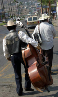 The streets of Ensenada are alive with the sounds onf Banda.  Bill Bell Photograph