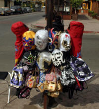 Mexican wrestling masks in Ensenada.  Bill Bell Photograph