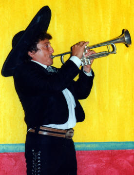 mariachi trumpet player Playa del Carmen, Mexico Bill Bell Photograph