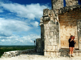 Dot and dylan Bell Edzna Mayan Ruins Campeche Mexico Photography by Bill and Dot Bell