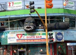 Anthony's Disco is a strange reeting to the City of Ensenada.  Bill Bell Photograph