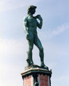 Not the real David staue - Florence Europe Photography, the early years - Italy, Finland and Amsterdam by Bill and Dot Bell