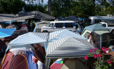 Tents, Tarps and Mexican Families at La Penita Rv Park