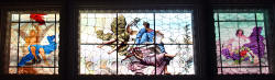 Stained glass mural from the municipal palace