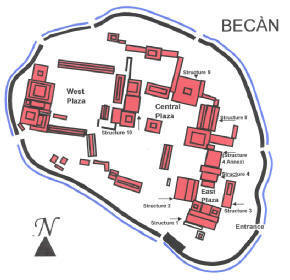 Becan Campeche Mexico Mayan Ruins Photography by Bill and Dorothy Bell