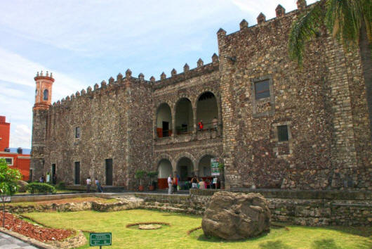 The Palace of Cort�s (Spanish: Palacio de Cort�s) in Cuernavaca, Mexico, is the oldest conserved colonial era civil structure on the continental Americas, being over 450 years old