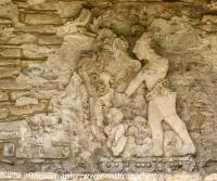  Mayan Archeological site, Pyramids in Bonampak, Murals at Bonampak