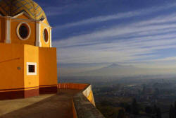Cholula from pyramid Bill Bell Photograph