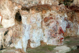 mayan mask Edzna Mayan Ruins Campeche Mexico Photography by Bill and Dot Bell