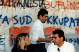 Graffitti over dinner in rome More Italy - Rome, Florence, Venice,  Ancient Roman towns ...photography by Bill Bell