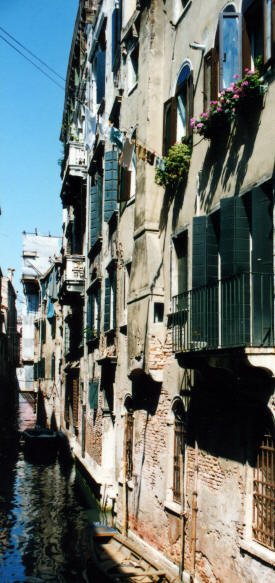 Narrow canal in Venice italy More Italy Photography -  Venice, Florence, Rome,  Ancient Roman towns ...photography by Bill Bell