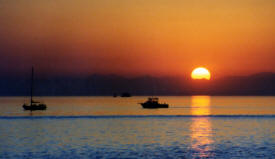 Sunset from Waterfront Park North Vancouver City Bill Bell Photograph