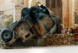 Truck goes flying in stunt work at Paramount Studios The World of Disney Photographs - Disneyworld, Paramount Studios and Epoch Centre by Bill And Dot Bell