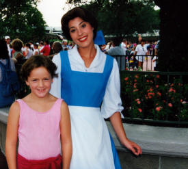 Dylan Bell meets Belle from Beauty and the Beast The World of Disney Photographs - Disneyworld, Paramount Studios and Epoch Centre by Bill And Dot Bell