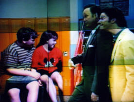 On screen with the tv stars Adam Caddell and Dylan Bell The World of Disney Photographs - Disneyworld, Paramount Studios and Epoch Centre by Bill And Dot Bell