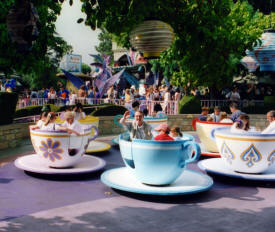 the madhatter spins the Bell family The World of Disney Photographs - Disneyland and Disneyworld by Bill And Dot Bell