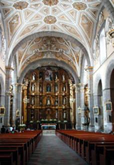 Inside Puebla's Cathdral