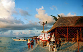 Palapa on the beach Isla Mujeres Quintana Roo, Mexico Photography By Bill and Dot Bell