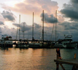 Dylan Bell at the marina Isla Mujeres Quintana Roo, Mexico Photography by Bill Bel