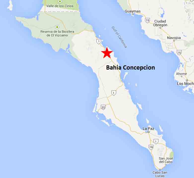 Bahia Concepcion Map