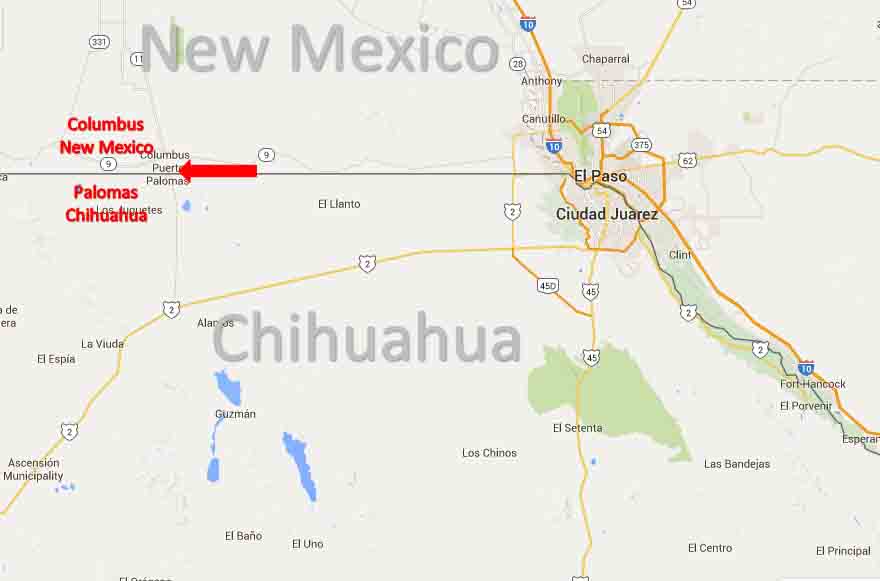Columbus New Mexico Palomas Chihuahua Border Crossing