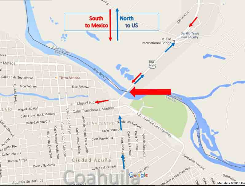 Del Rio Border Map 2