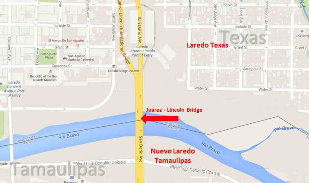 Juarez Bridge Map1