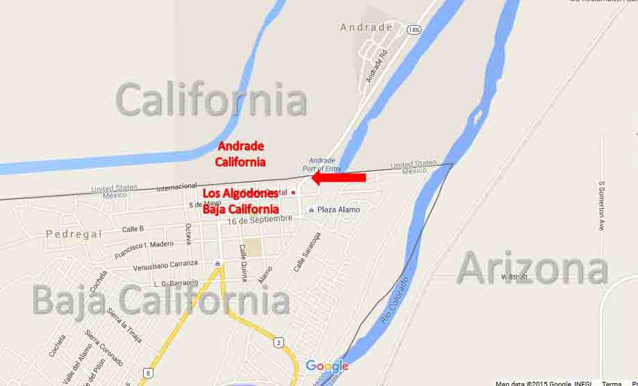 Los Algodones BorderMap 2a