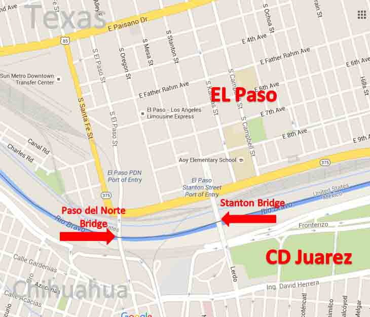Stanton Bridge Map