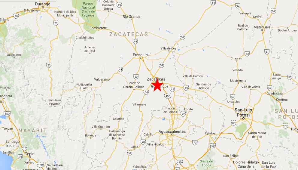 Zacatecas Map 2